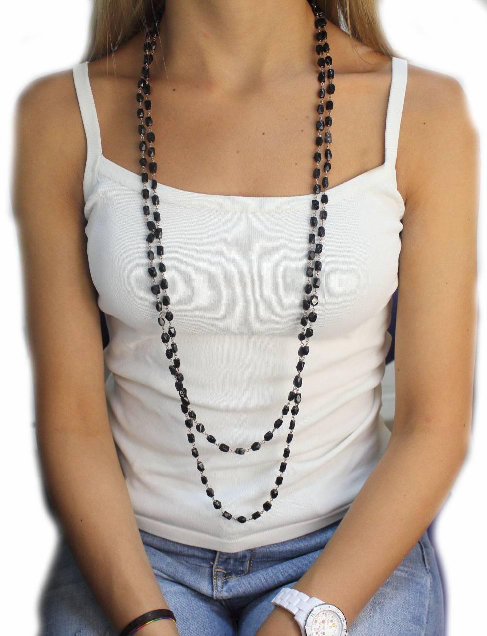 Collana in agata d'argento In condizioni buone in vendita a Marcianise, Marcianise (CE)