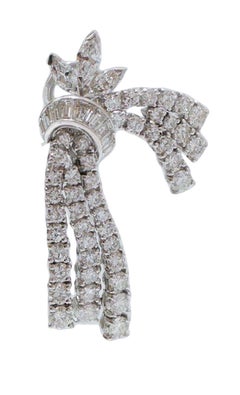 11.68 Carats Diamonds, Platinum Earrings.