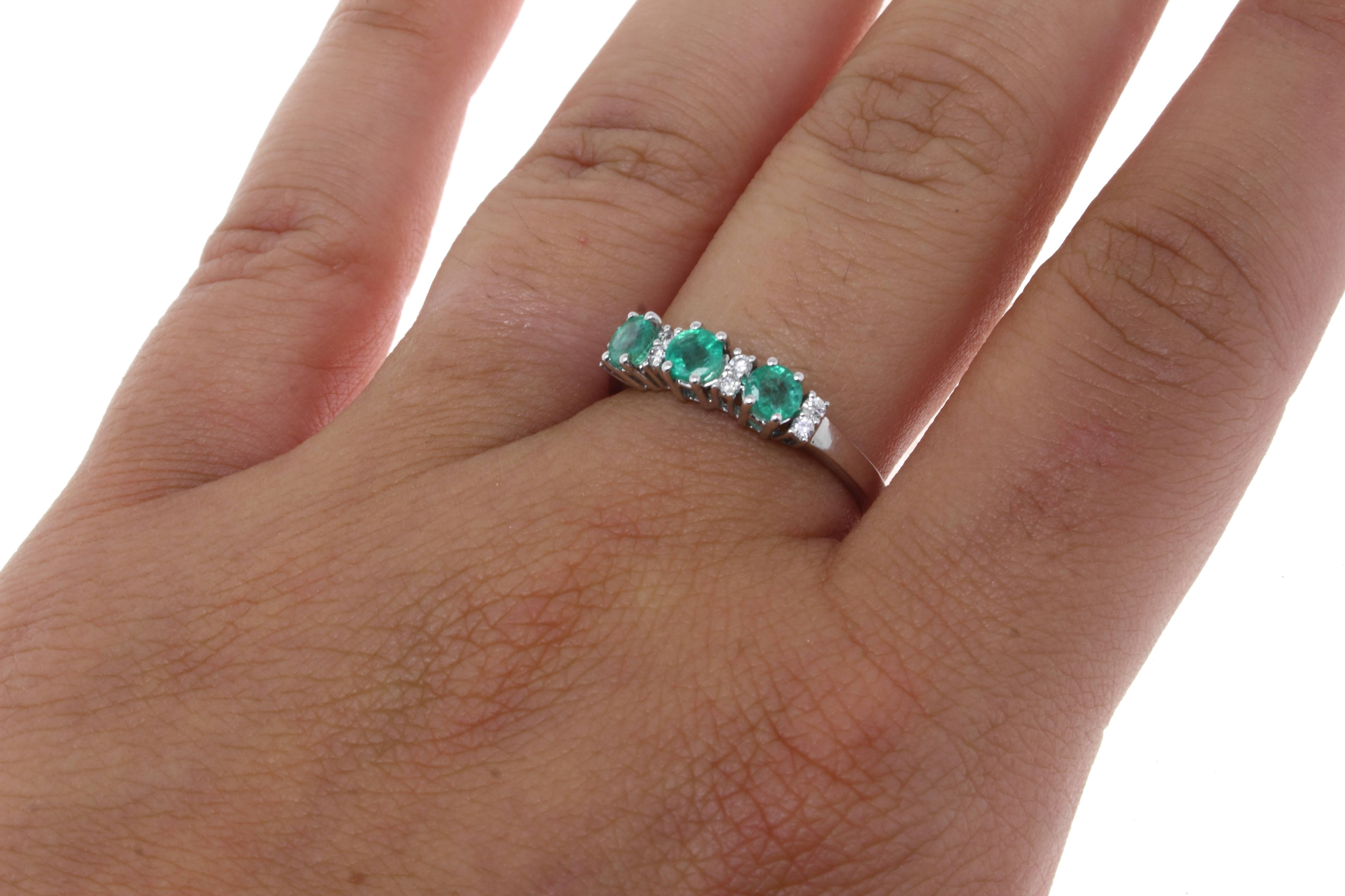 Women's Luise Gold Diamond Emerald Ring