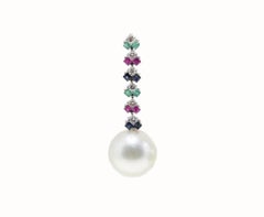 Luise Australian Pearl and Multi Gemstone Dangle Earrings