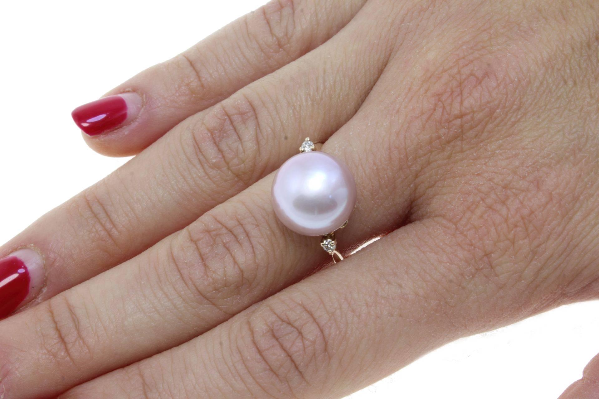 Rose gold Pearl Ring 1