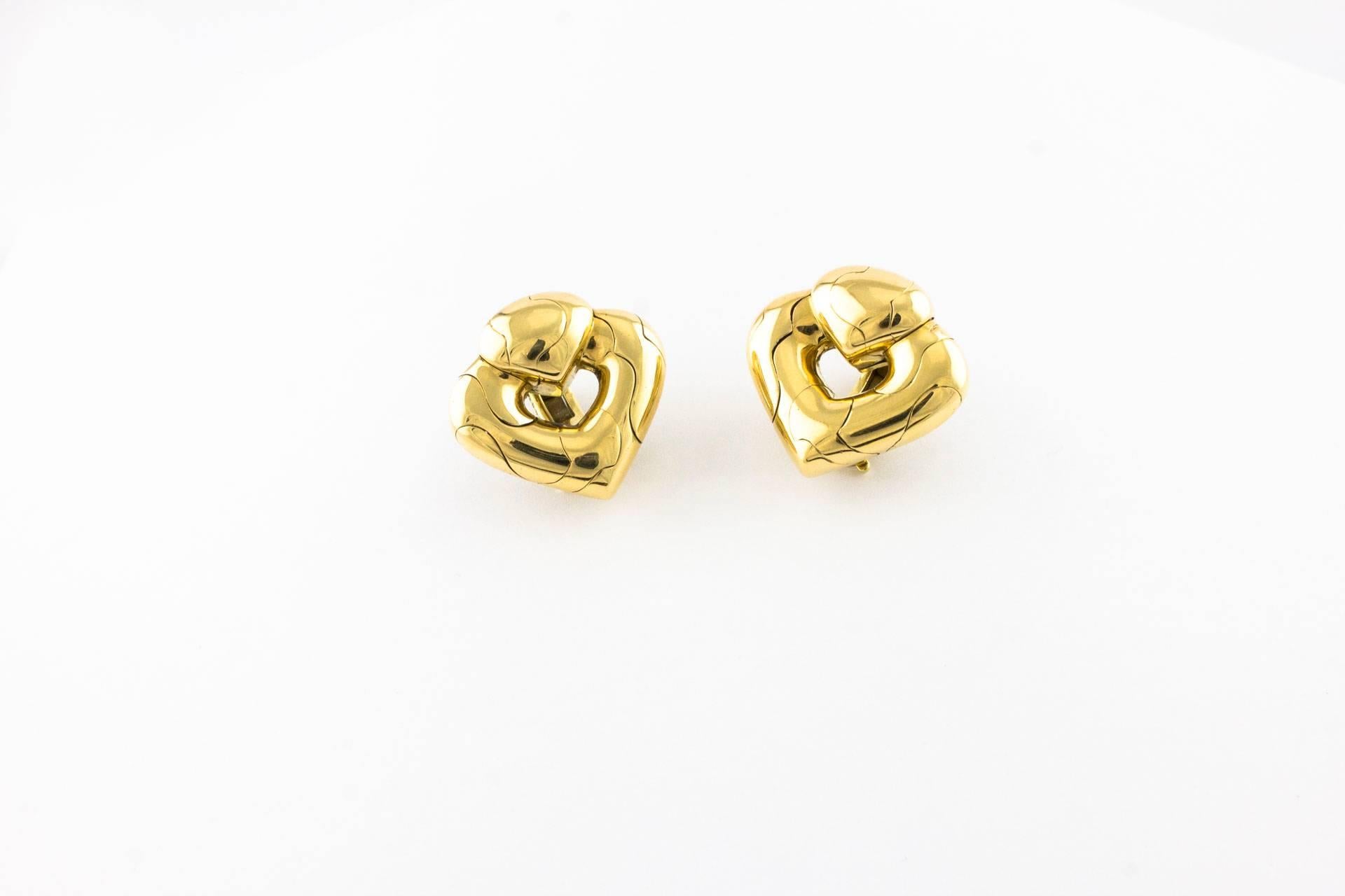 Contemporary Marina Bulgari Clip-On Yellow Gold Earrings