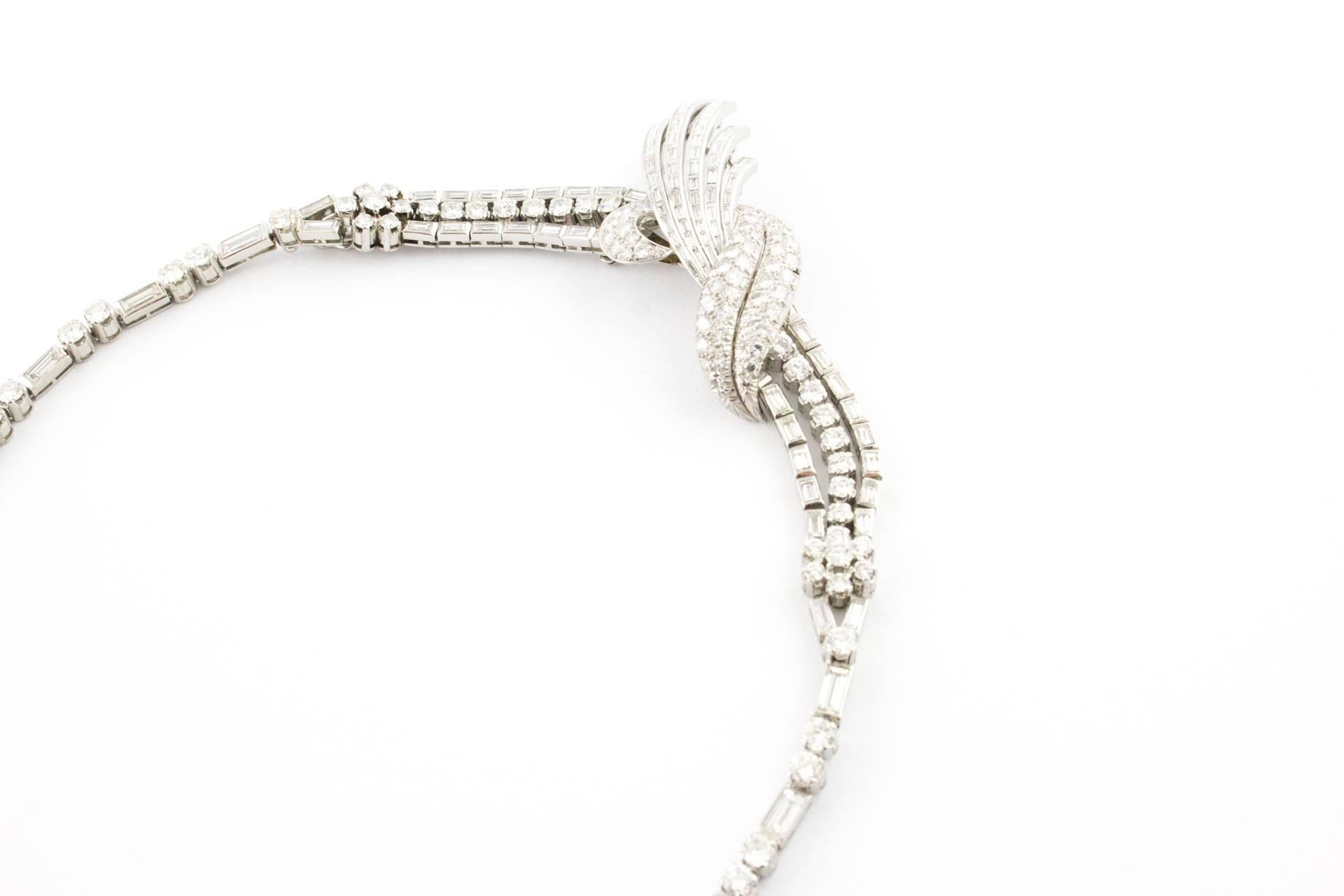 Enrich Diamonds Precious Platinum Necklace In Good Condition In Marcianise, Marcianise (CE)