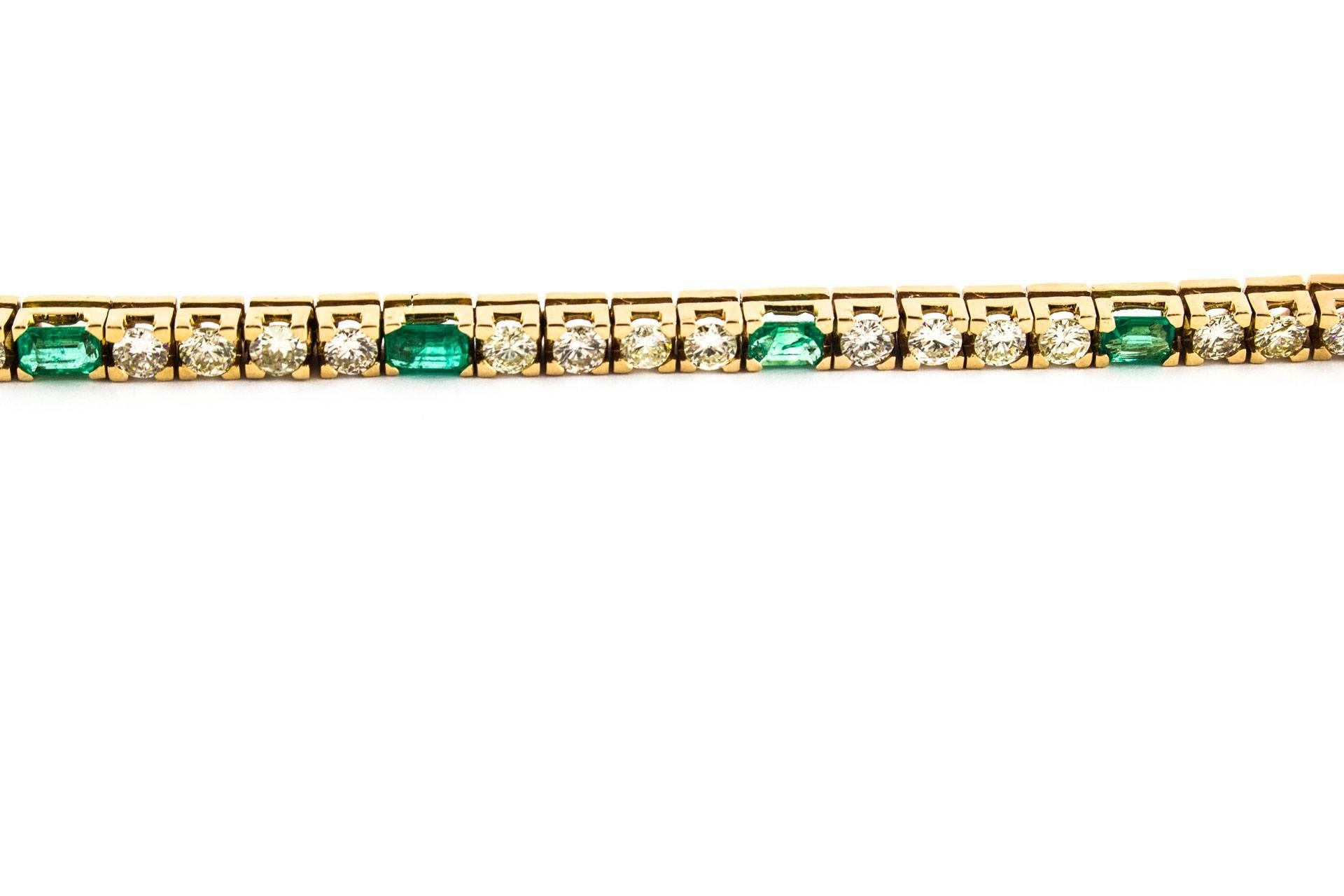 emerald tennis bracelet