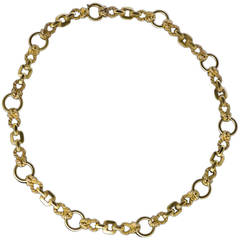 Vintage Gold Knot Necklace by Hermes circa1965