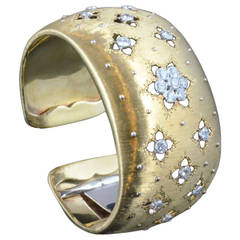 Diamond Gold Cuff Bracelet by Buccellati