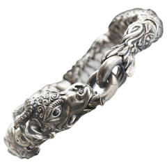 White Gold Dragon Bracelet by Otto Jakob 2012