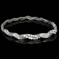 1950s  Sterlé Paris De Beers Diamond Award Diamond Necklace