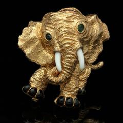 Van Cleef & Arpels  Gold Elephant Brooch