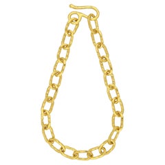 Jean Mahie Vintage 'Cadene' Gold Link Halskette in 22ct Gold