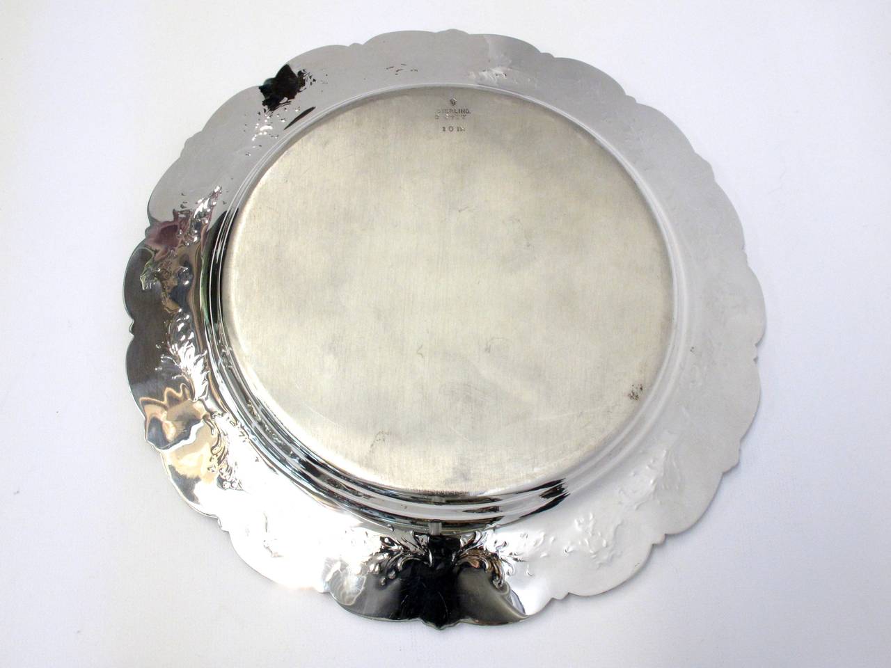 Set of Ten International Sterling Silver Service Plates 1