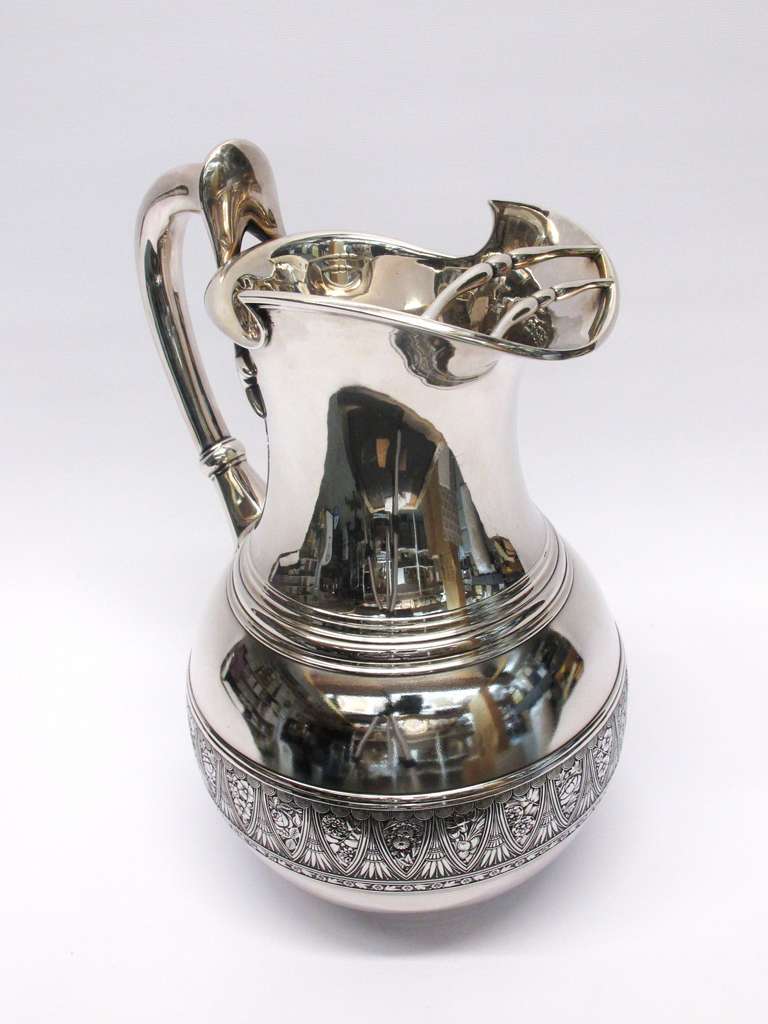 Victorian Gorham Sterling Silver Water Pitcher