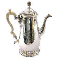 1750's Alexander Johnston Sterling Silver Coffee Pot