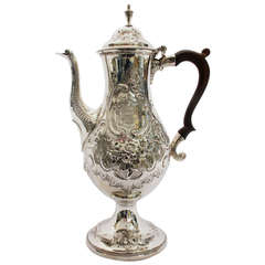 Antique Ann & Peter Bateman Georgian Sterling Silver Teapot sold by George Gray