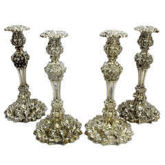 Sheffield Sterling Silver Candlesticks