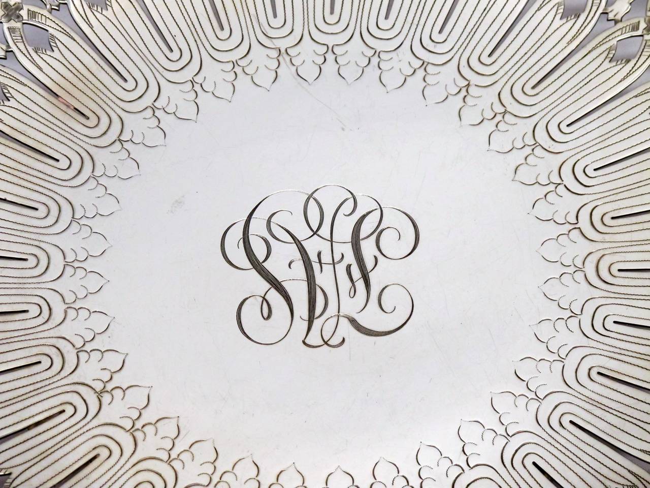 sterling silver tray engraved