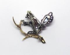 Ruser Pearl Diamond Gold Platinum Squirrel Brooch