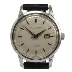 Vintage IWC Stainless Steel Ingenieur Wristwatch with Date circa 1961
