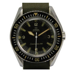 Retro Omega Stainless Steel Seamaster 300 Diver's Wristwatch