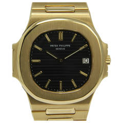 Patek Philippe Yellow Gold Large Nautilus Wristwatch Ref. 3700