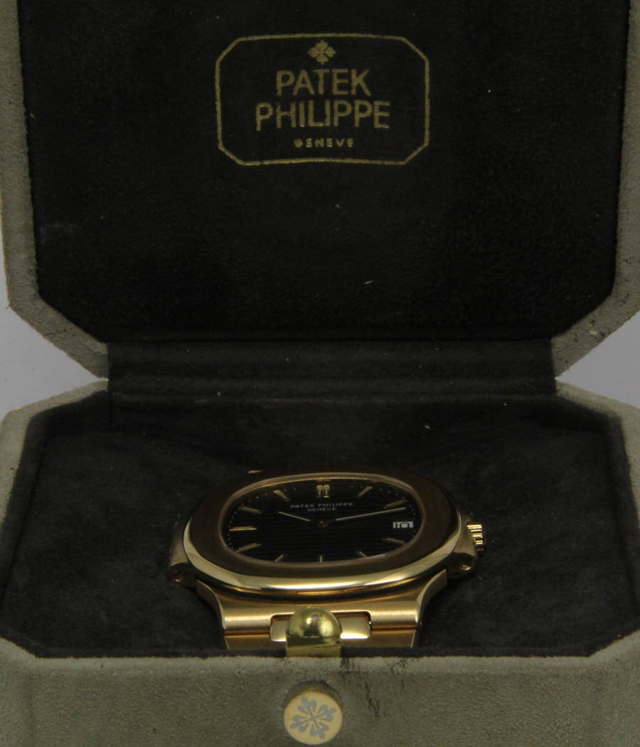 Patek Philippe Yellow Gold Large Nautilus Wristwatch Ref. 3700 3