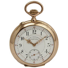 Antique A. Lange & Sohne Rose Gold DUF Pocket Watch 1901