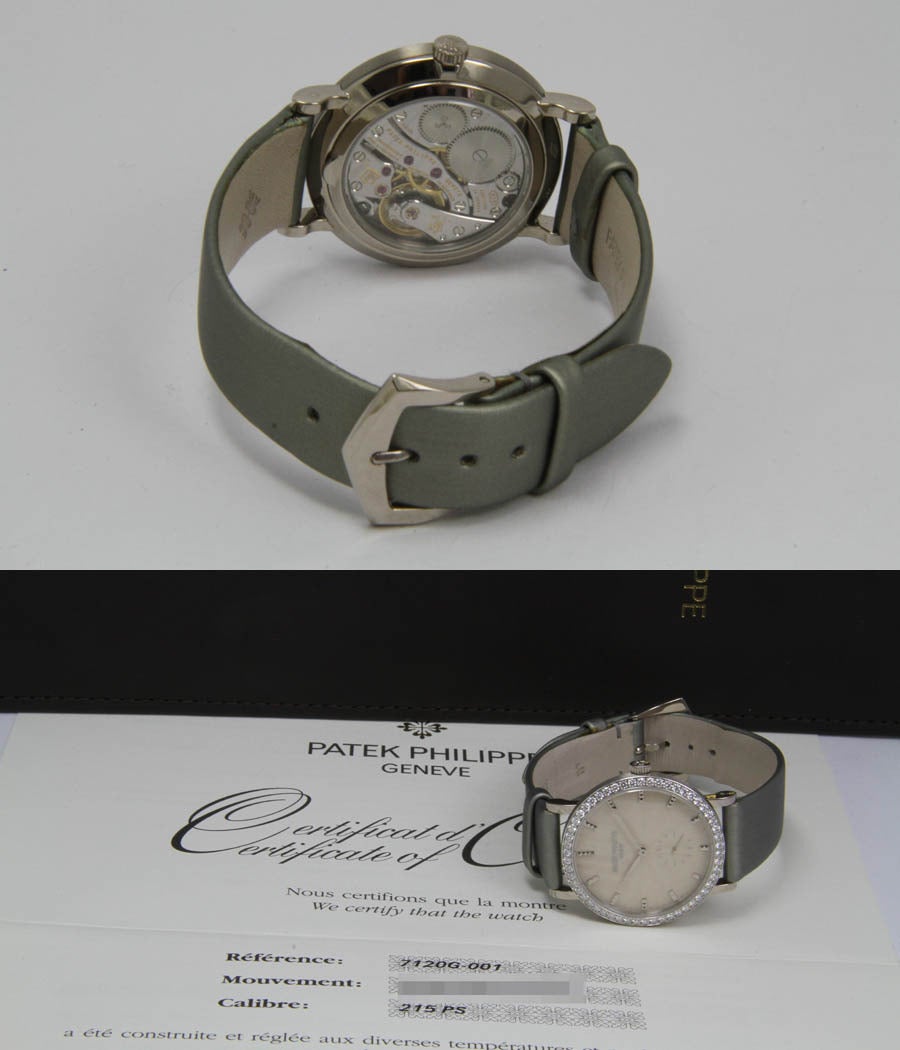 Women's Patek Philippe Lady's White Gold Calatrava Chronometer Wristwatch Ref. 7120G