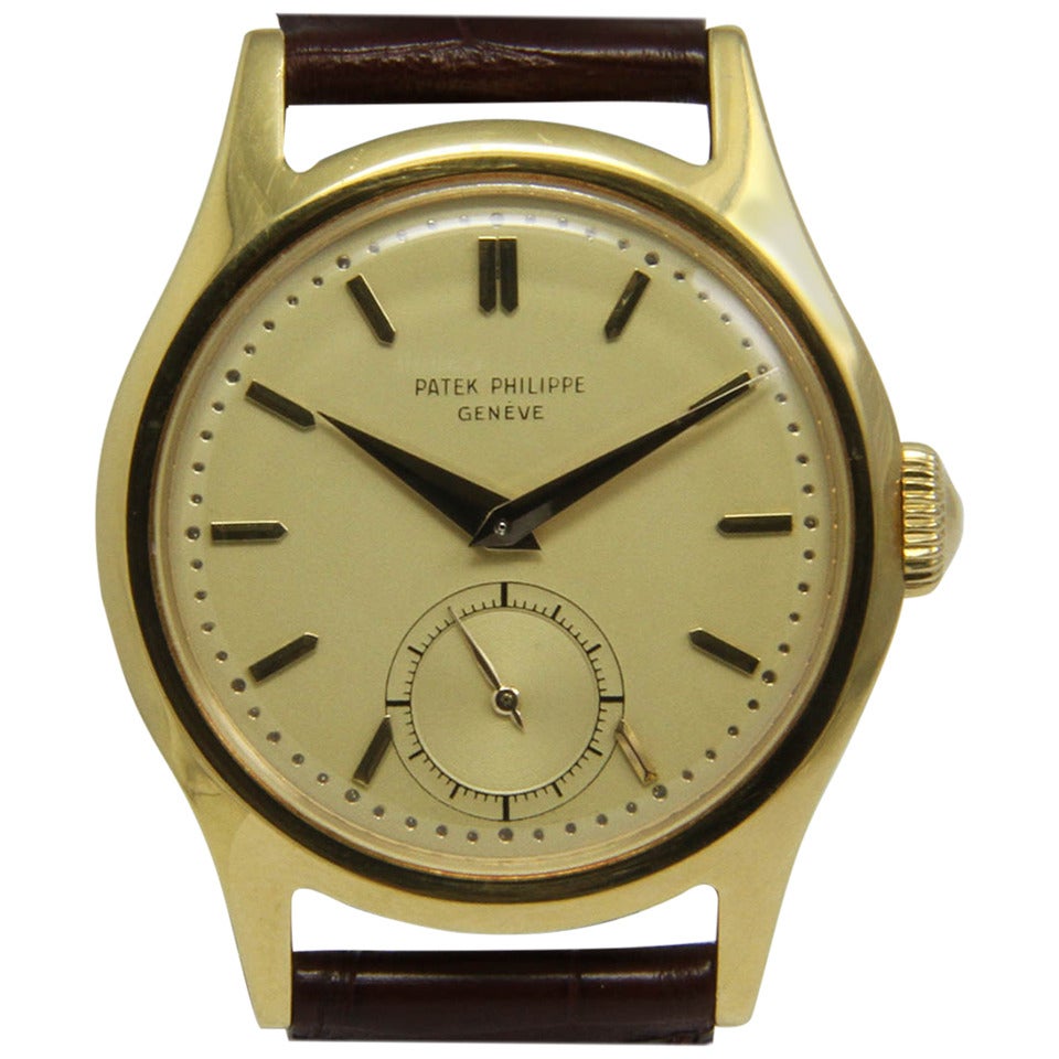 Patek Philippe Yellow Gold Wristwatch Ref. 565 For Sale