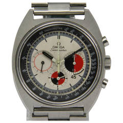 Vintage Omega Steel Seamaster Soccer Timer Wristwatch Ref. 145.020