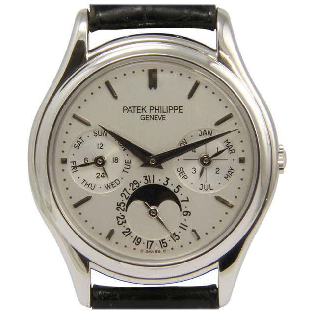 Patek Philippe Platinum Automatic Chronometer Wristwatch Ref 3940P at ...