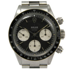 Rolex Stainless Steel Daytona Cosmograph Wristwatch Ref. 6240