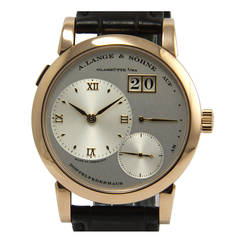 A. Lange & Söhne Rose Gold Lange I Power Reserve Wristwatch Ref. 101.032