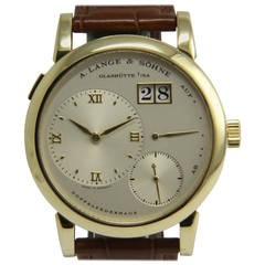 Retro A. Lange & Söhne Yellow Gold Lange I Manual Wind Wristwatch Ref. 101.032