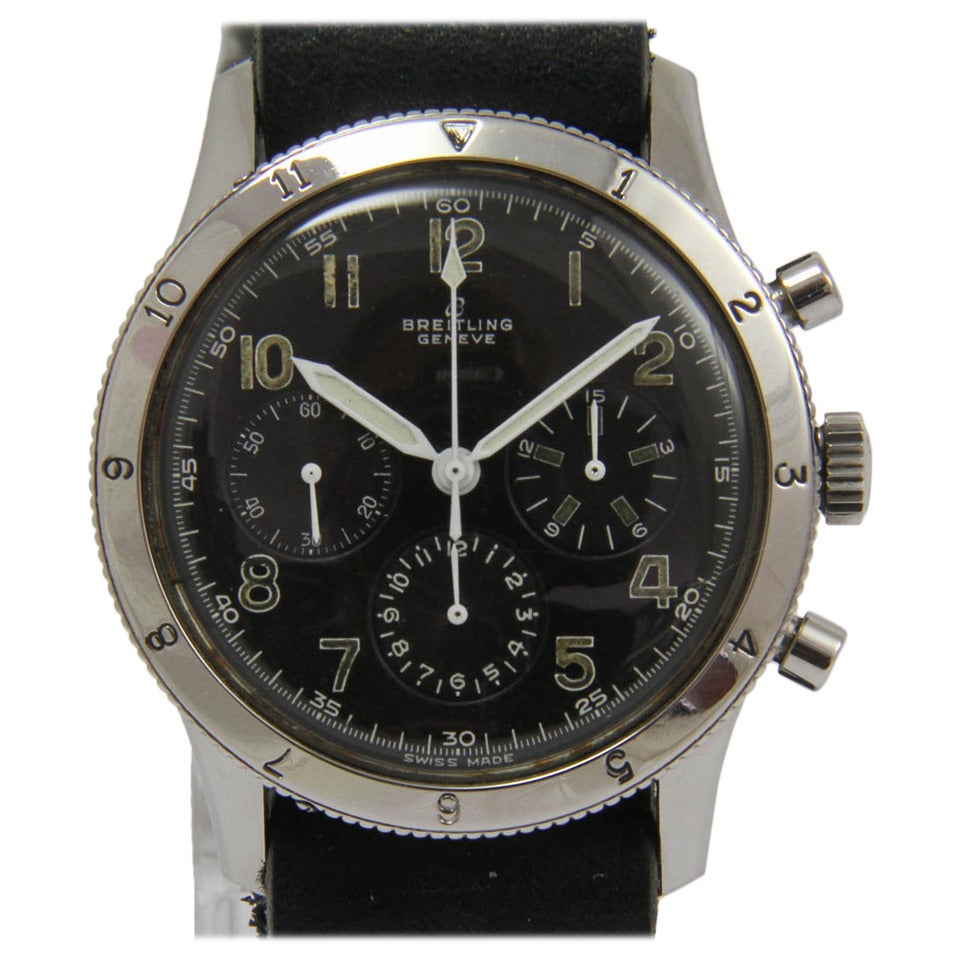 Breitling Stainless Steel Copilot Wristwatch Ref. 765 AVI For Sale