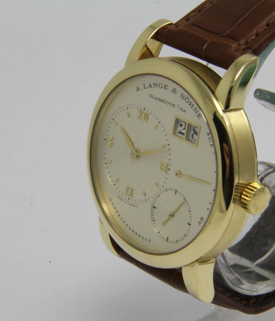 A. Lange & Söhne Yellow Gold Lange I Manual Wind Wristwatch Ref. 101.032 In Excellent Condition In Munich, Bavaria