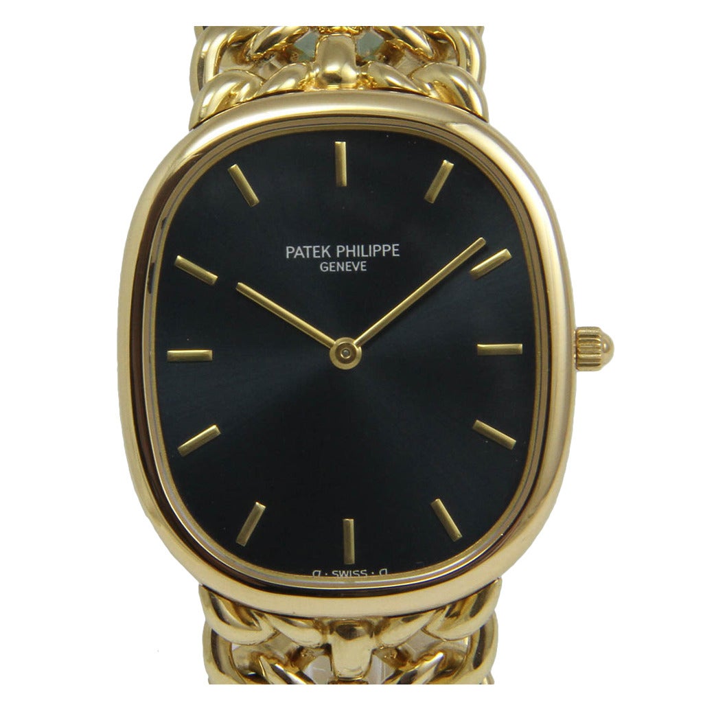 Patek Philippe Yellow Gold Ellipse d´Or Wristwatch For Sale