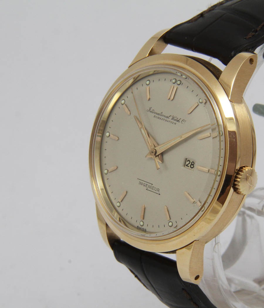 IWC Schaffhausen Ingenieur Rose Gold Automatic Wristwatch Ref.666 at ...