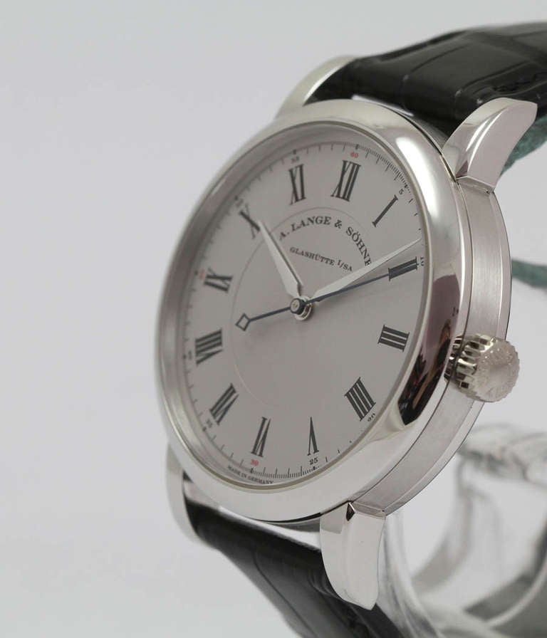 Men's A. Lange & Sohne Platinum Richard Lange Wristwatch with Sweep Center Seconds