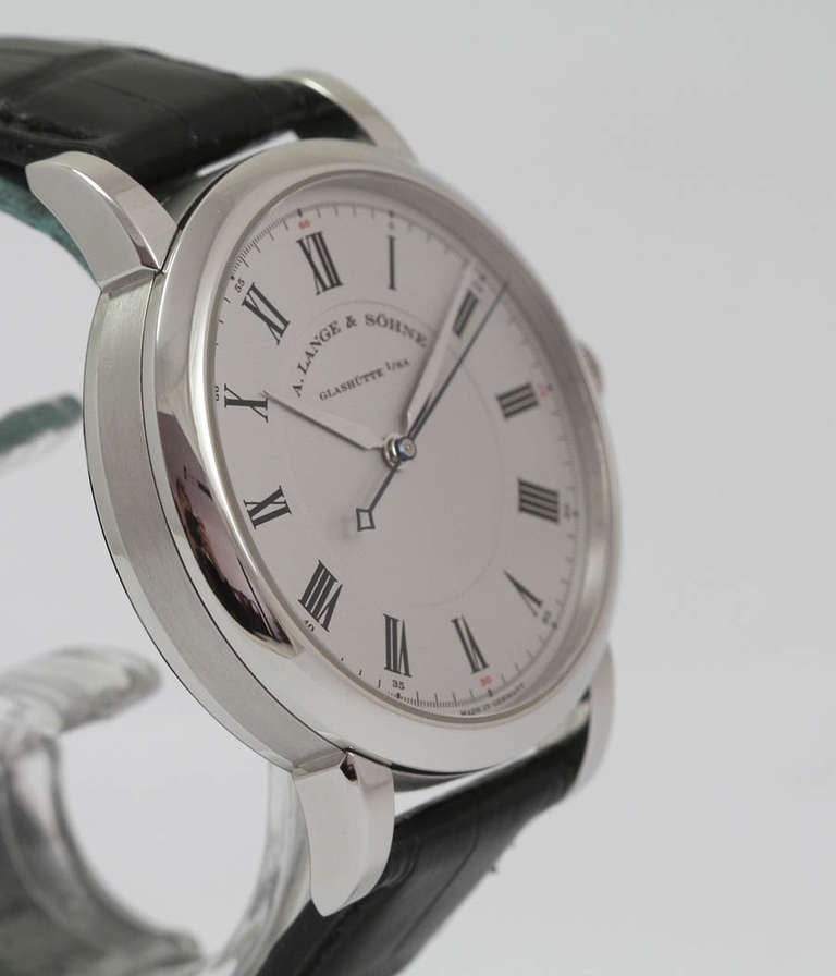 A. Lange & Sohne Platinum Richard Lange Wristwatch with Sweep Center Seconds In Excellent Condition In Munich, Bavaria