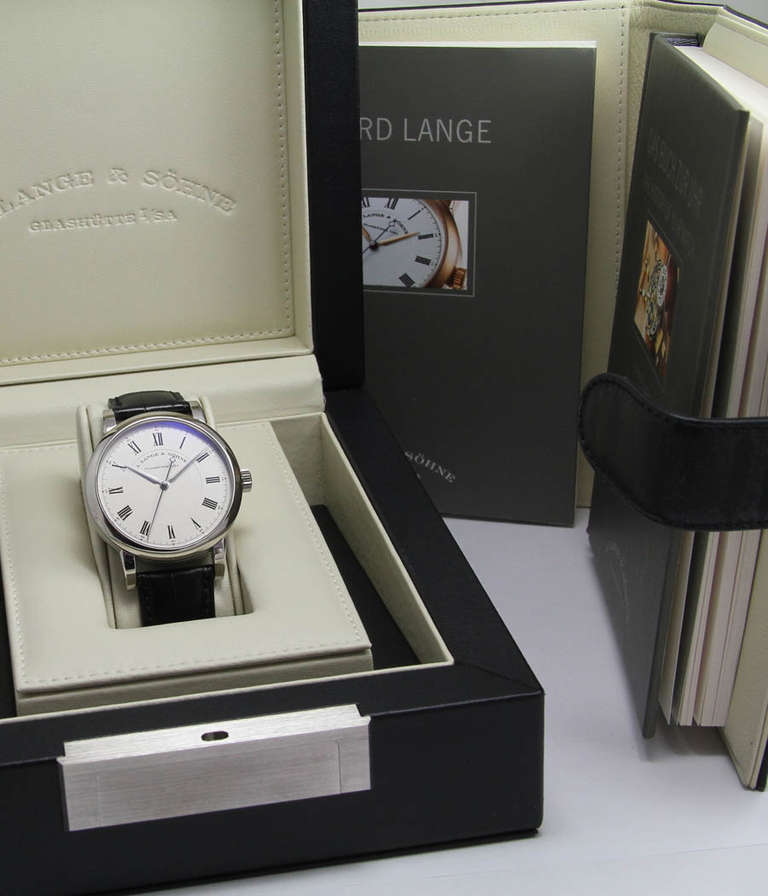 A. Lange & Sohne Platinum Richard Lange Wristwatch with Sweep Center Seconds 2