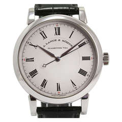 A. Lange & Sohne Platinum Richard Lange Wristwatch with Sweep Center Seconds
