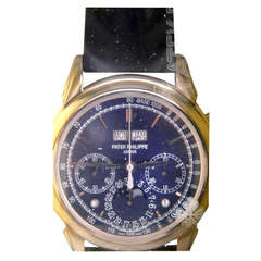 Patek Philippe White Gold Perpetual Calendar Chronograph Wristwatch Ref 5270G