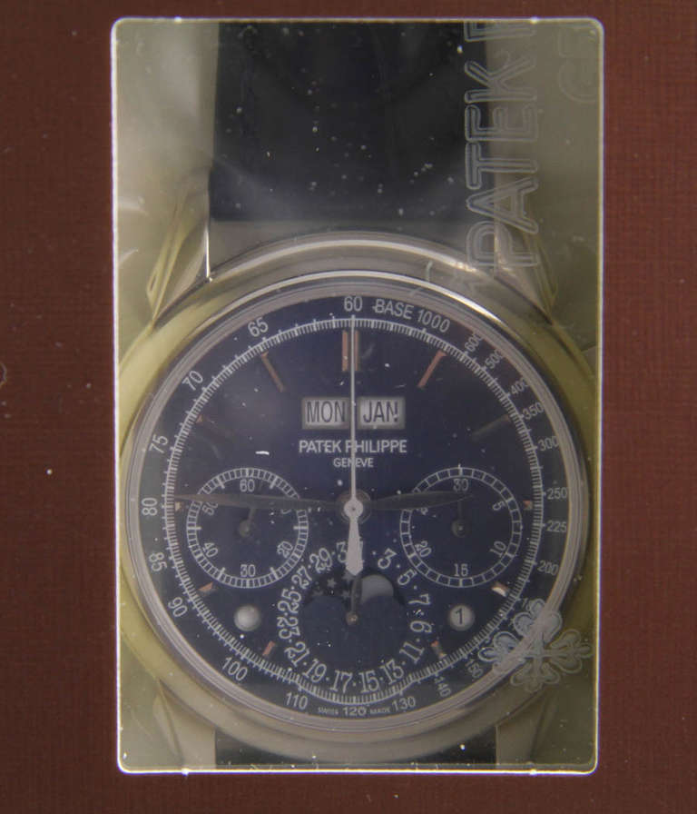 Patek Philippe White Gold Perpetual Calendar Chronograph Wristwatch Ref 5270G