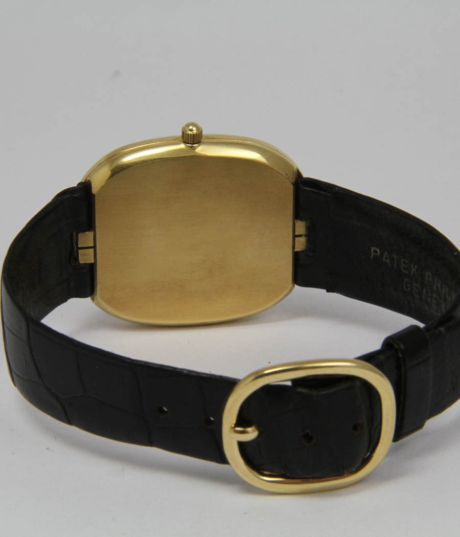 Women's or Men's Patek Philippe Yellow Gold Ellipse d´Or Automatic Wristwatch Ref 3738 J
