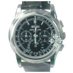 Patek Philippe Platinum Perpetual Calendar Chronograph Wristwatch Ref 5970P