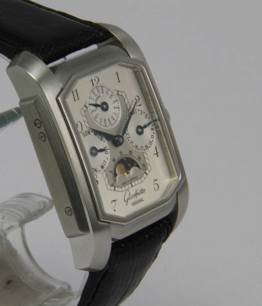 Glashütte Stainless Steel Original Karree Wristwatch Ref 4201010104