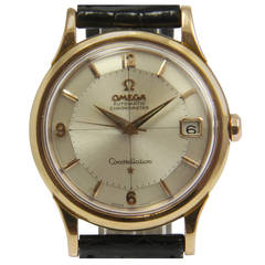 Retro Omega Rose Gold Constellation Automatic Chronometer Wristwatch Ref 14393