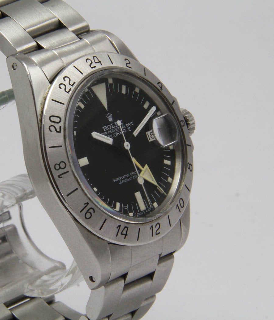 Rolex Stainless Steel Explorer II Chronometer Automatic Wristwatch Ref. 1655