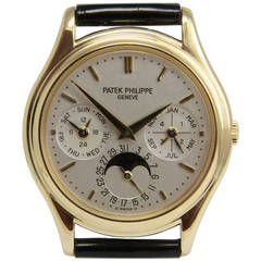 Patek Philippe Yellow Gold Chronometer Automatic Wristwatch Ref  3940 J