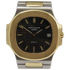 Used Patek Philippe Yellow Gold Nautilus Automatic Wristwatch Ref 3700
